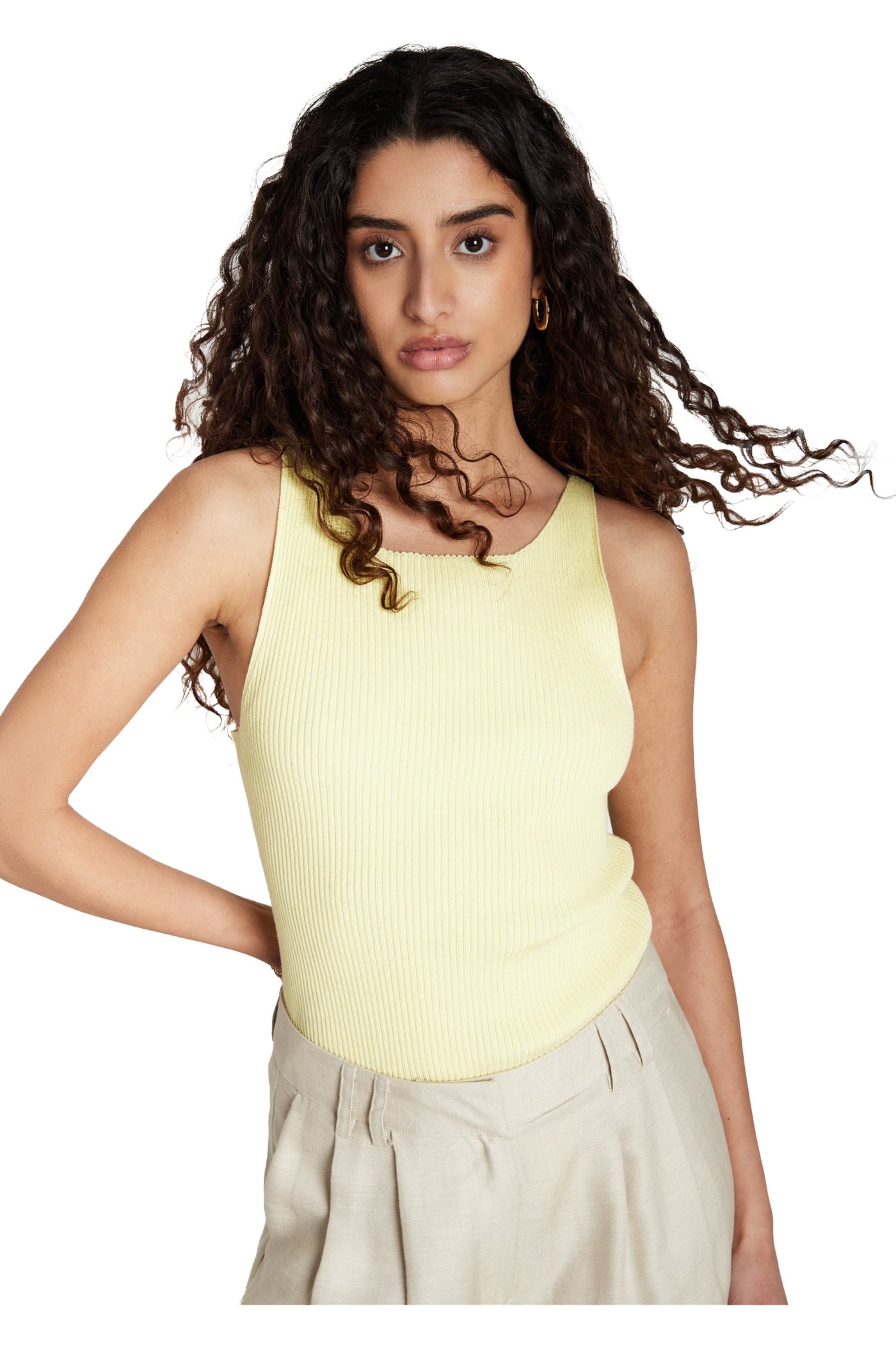AnemoneBBDiti knit top LEMON - BBW5018