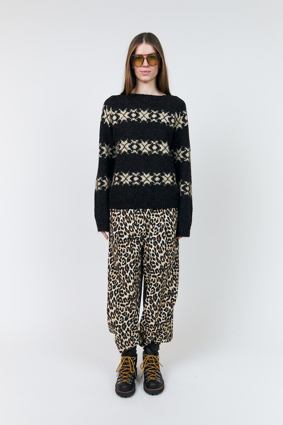 Lattiell Knit Ls Dark Mokka - 26478-5003