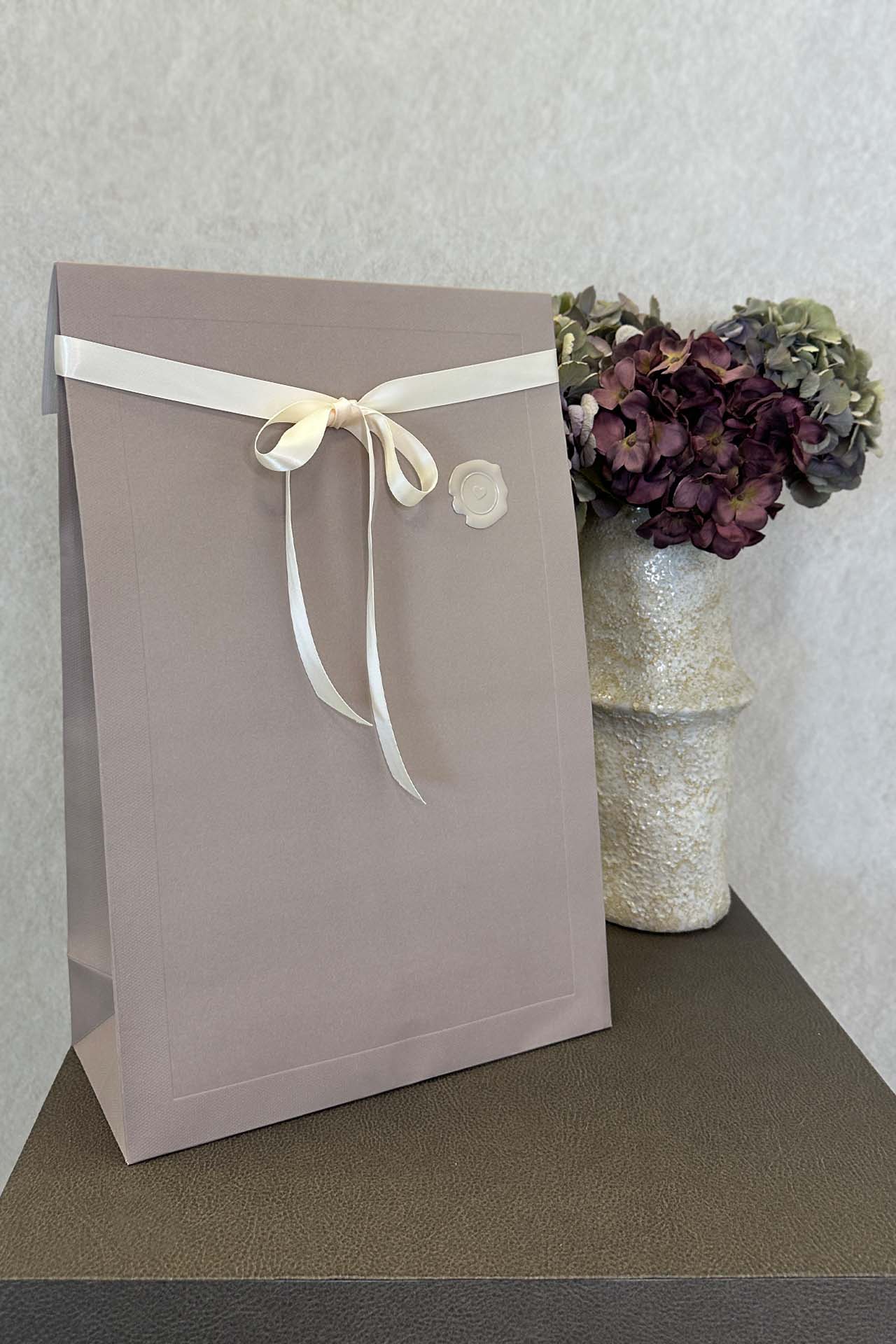 Justér antallet, hvis du ønsker mere end én gavepose