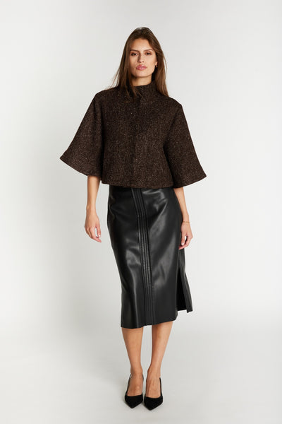 VeganiBBSiansa skirt Black - BBW5095 Thumbnail