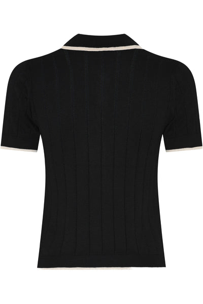 Anemonebbvalnenzia Knit Polo Black - BBW5020 Thumbnail