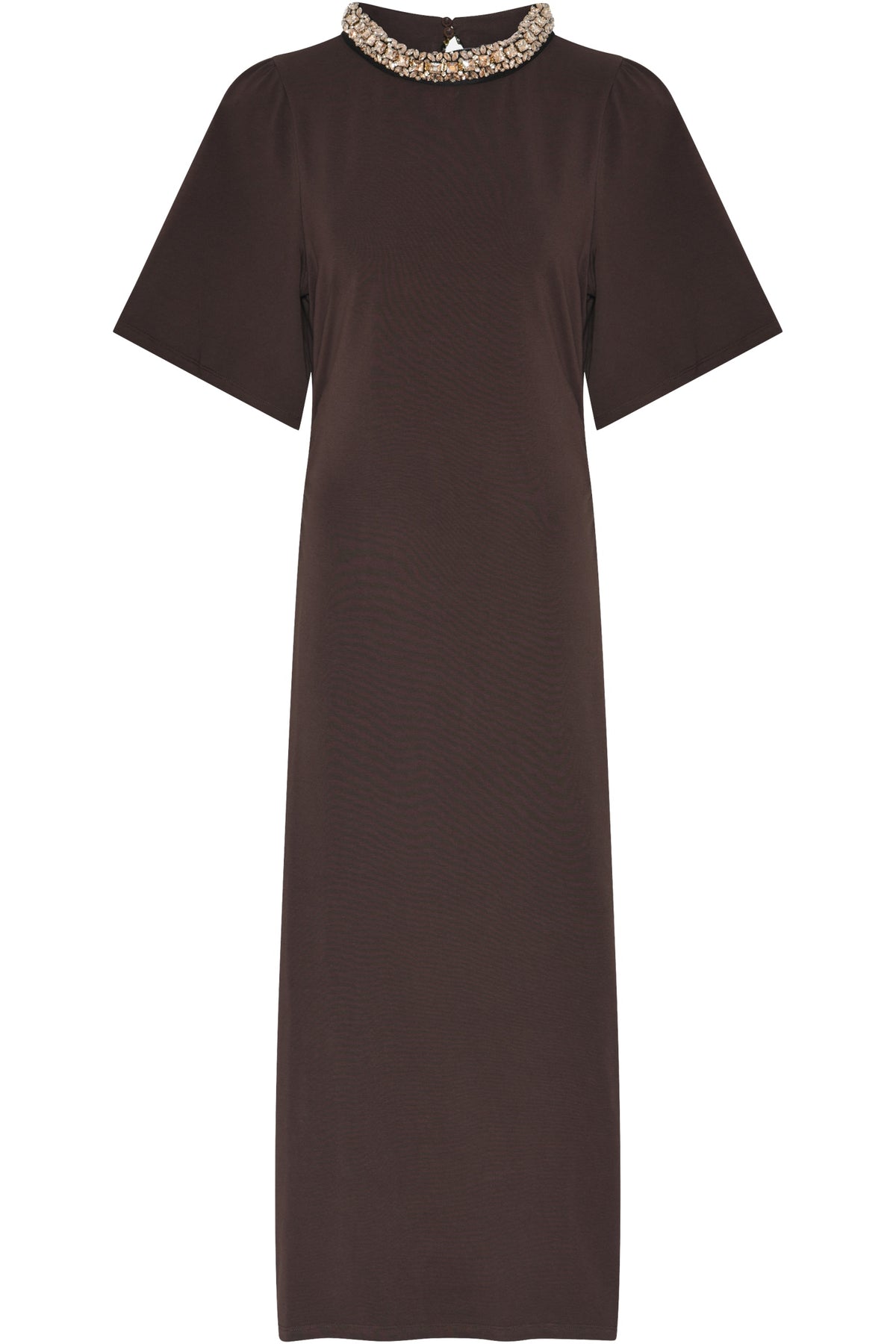 AlnusBBNathala Trim dress CHESTNUT - BBW4960