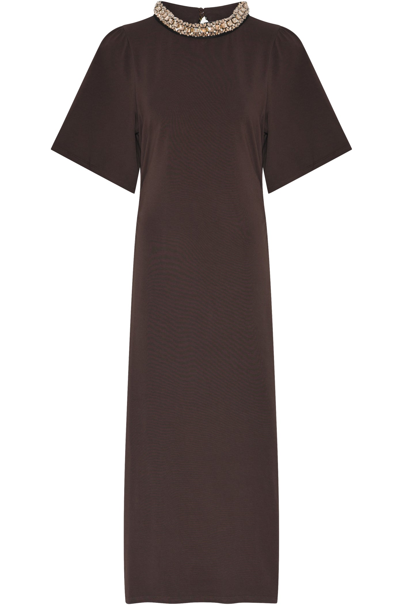 AlnusBBNathala Trim dress CHESTNUT - BBW4960