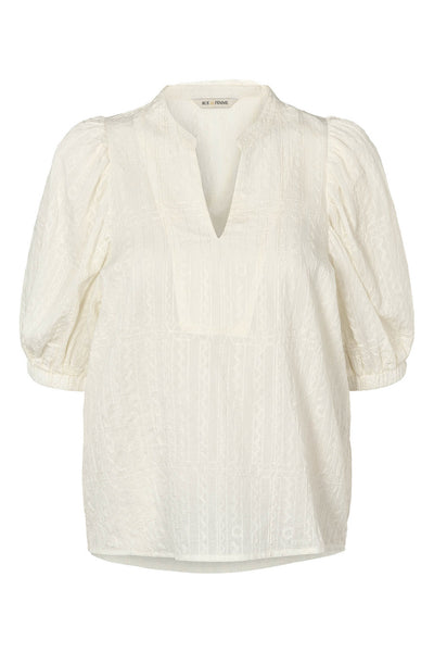 7785RDFArmelle blouse 01 White - RDF821 Thumbnail