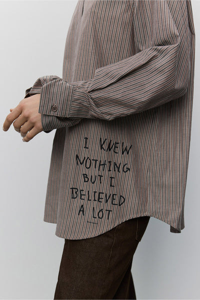 Abbysw Moomin Shirt Brown Striped - S263100 Thumbnail