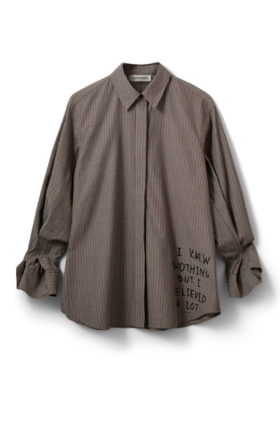 Abbysw Moomin Shirt Brown Striped - S263100 Thumbnail