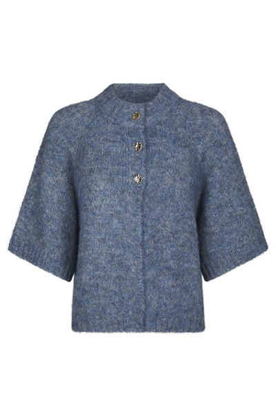 Benuta Fluffy Knit Cardigan Smoke Blue - 165816 Thumbnail