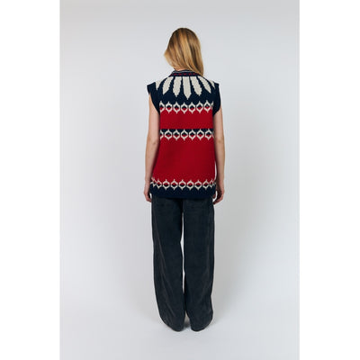 CleoLL Knit Vest SL 30 Red - 26407-5019 Thumbnail