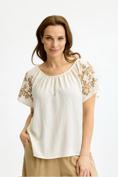 June blouse OFF WHITE - 17101 Thumbnail
