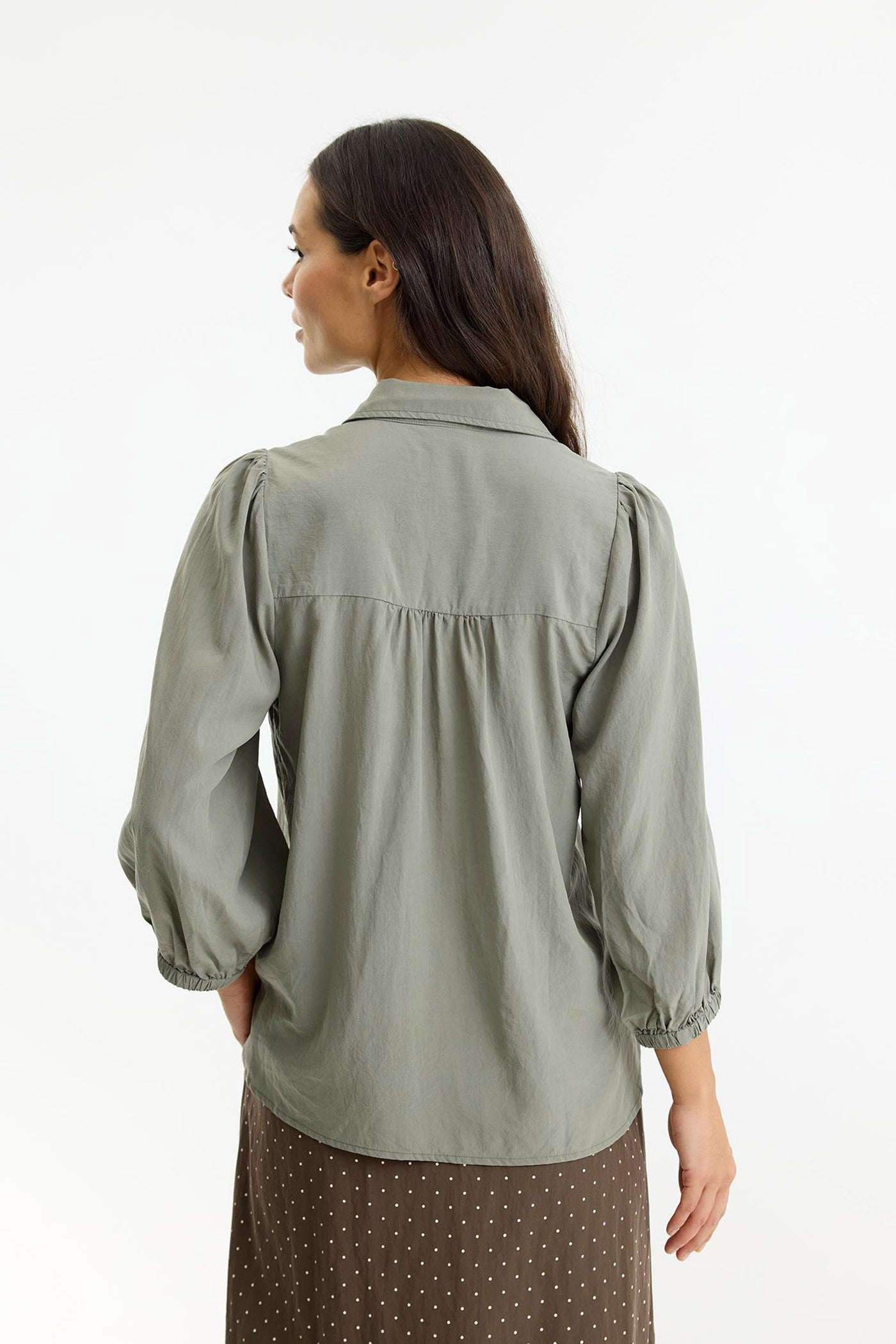 Karla blouse DUSTY GREEN - 16984