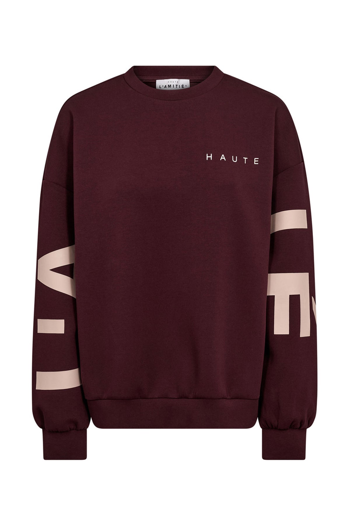 Maxi Split Logo Sweat Wine - HL10413