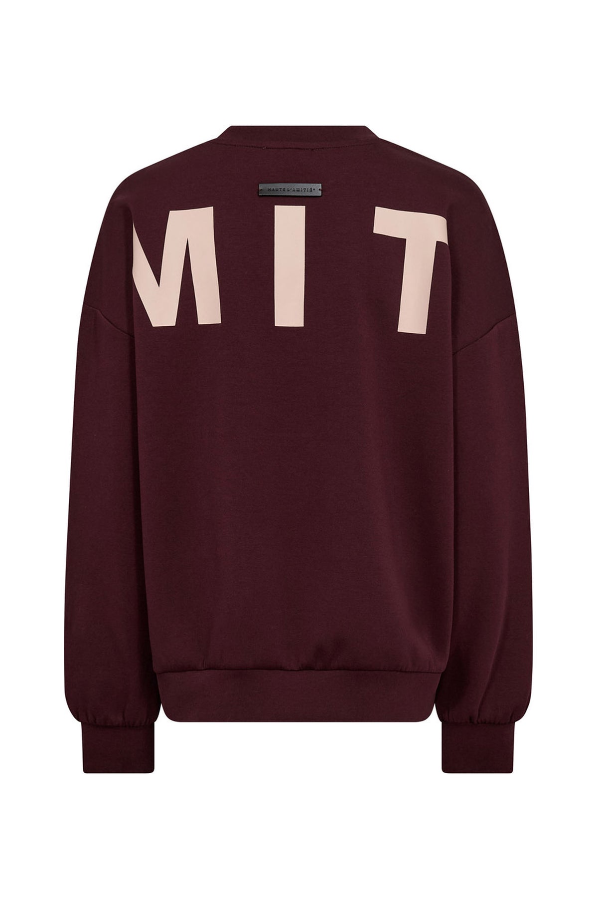 Maxi Split Logo Sweat Wine - HL10413