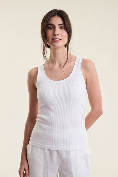 Naibu rib tank top White - 263-4079-5088 Thumbnail