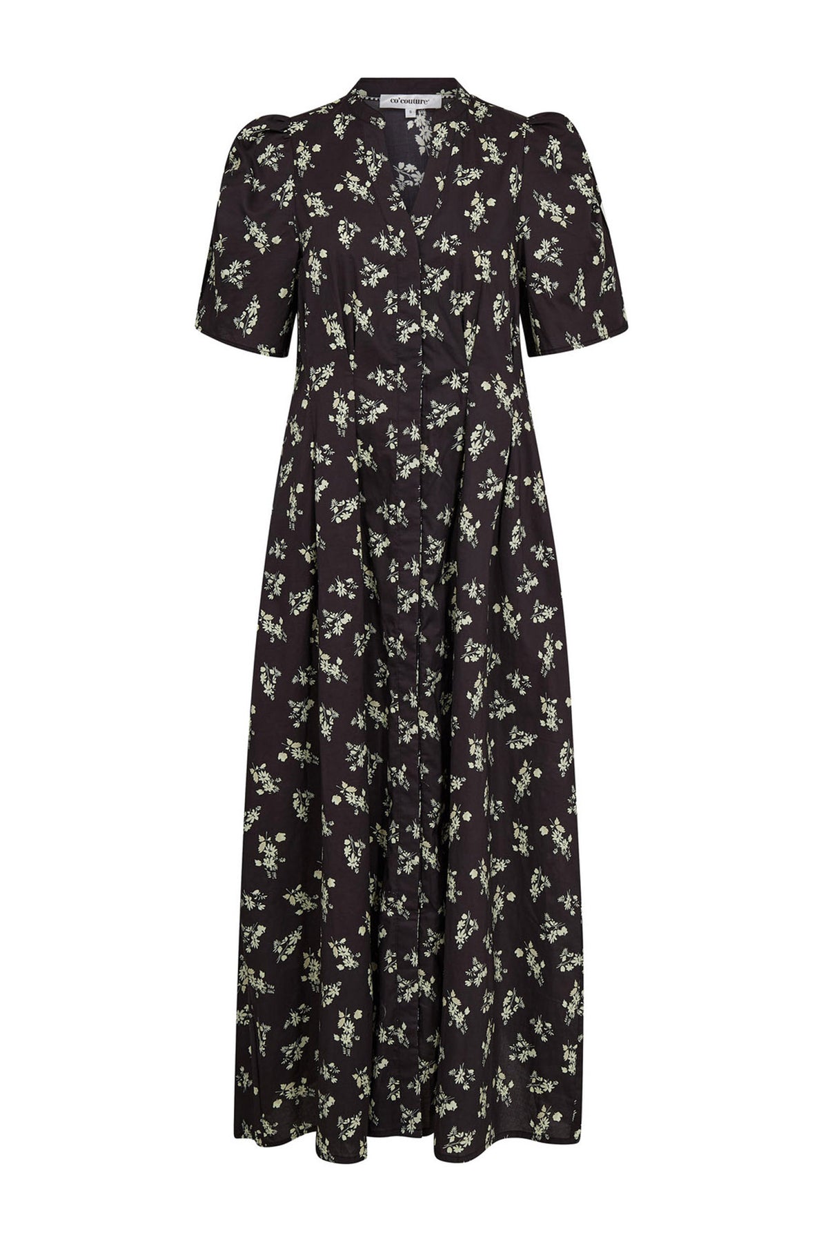 OliviaCC Flower Pleat Dress 96-Black - 46034