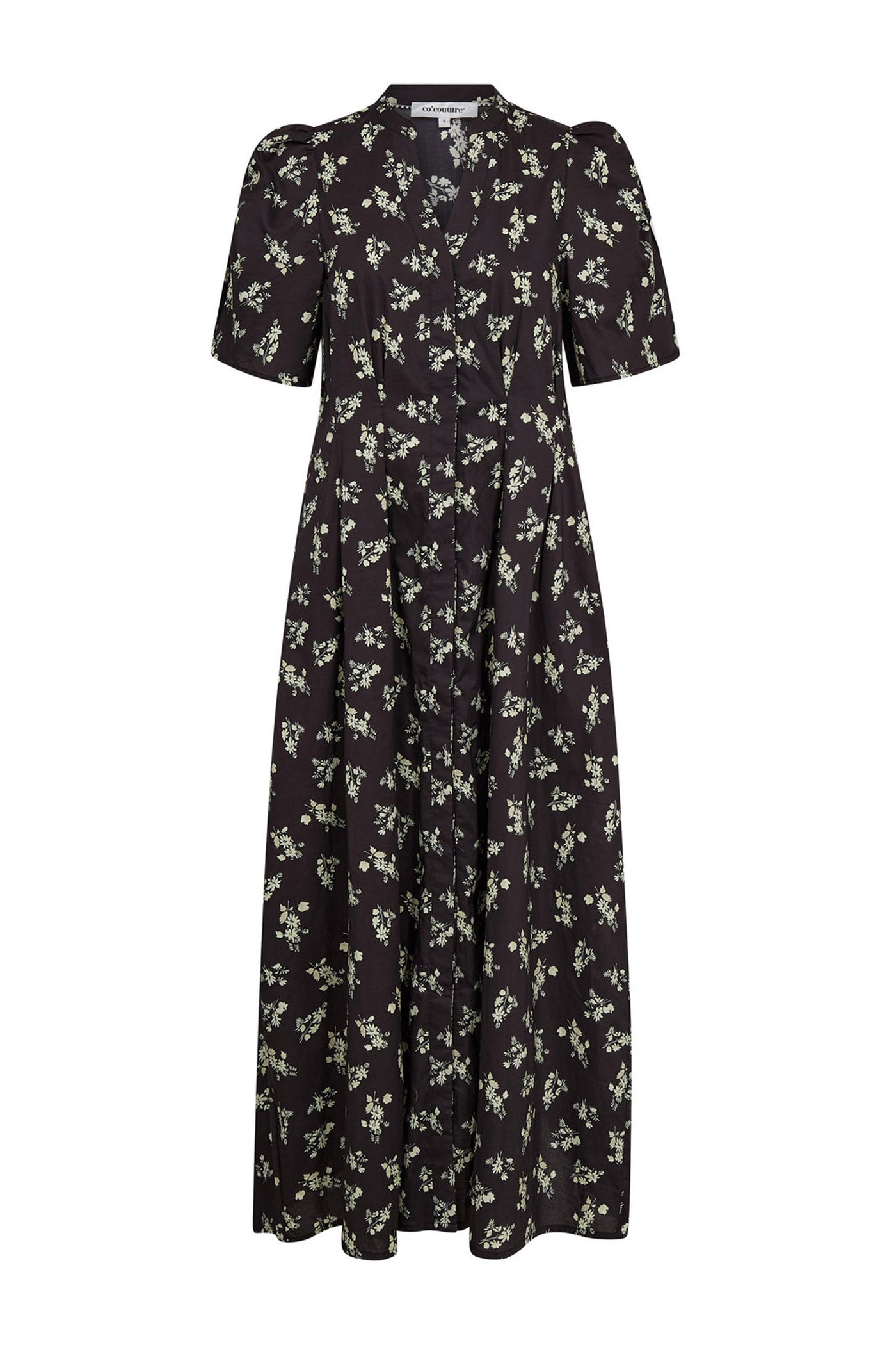 OliviaCC Flower Pleat Dress 96-Black - 46034