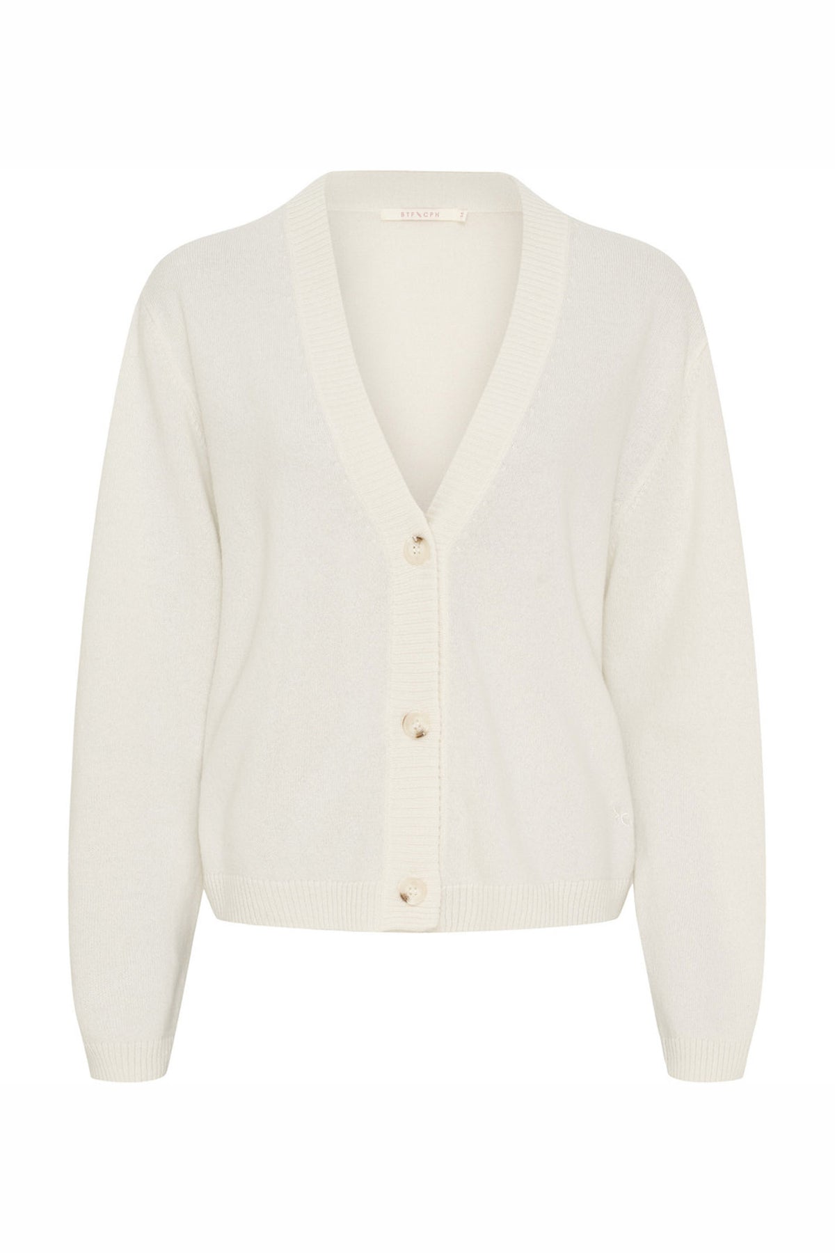 Pure Cashmere Cardigan White - 500114