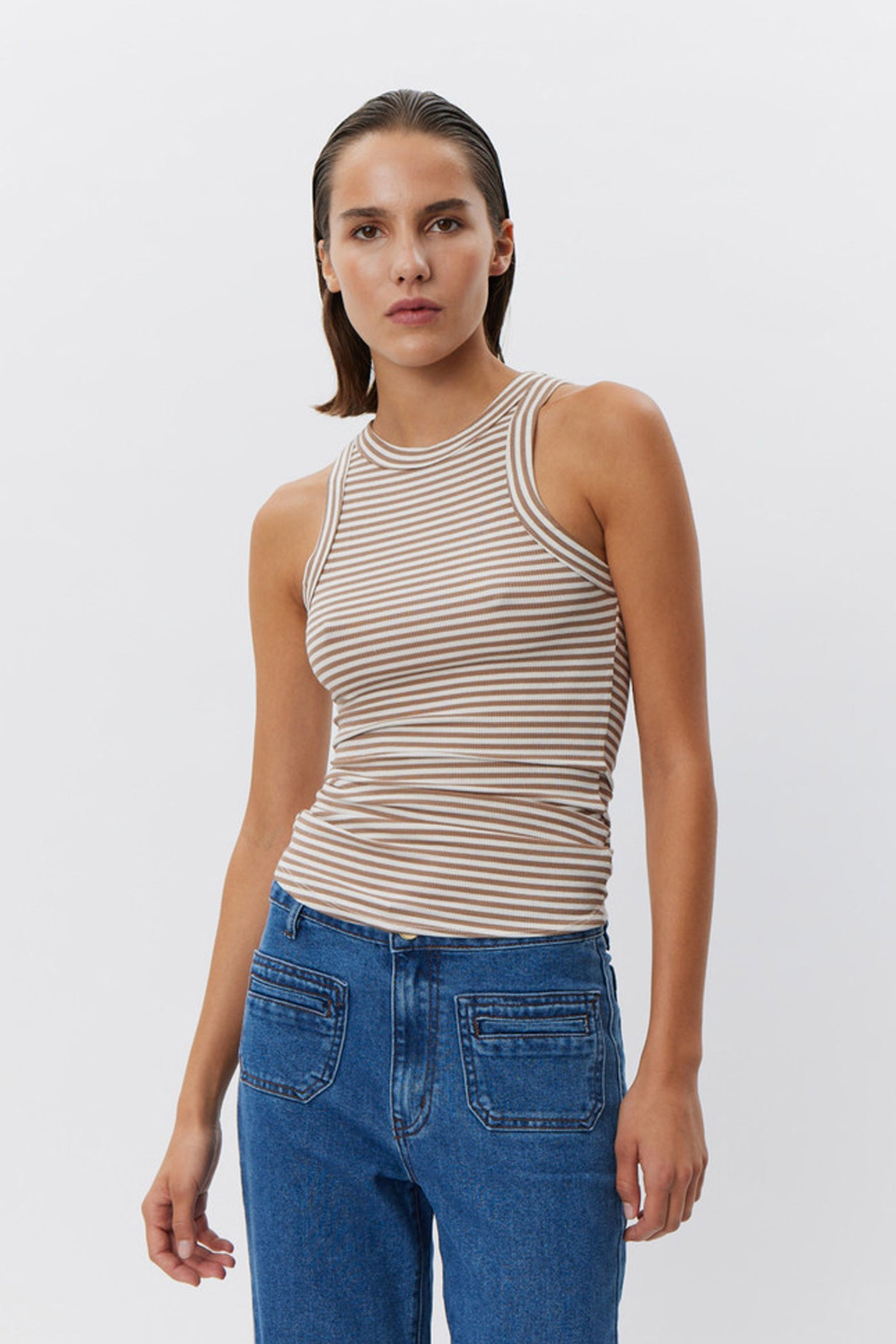 SNOS434 7120 Beige Striped - SNOS434