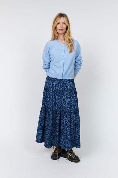 SunsetLL Maxi Skirt 23 Dark Blue - 26492-2034 Thumbnail
