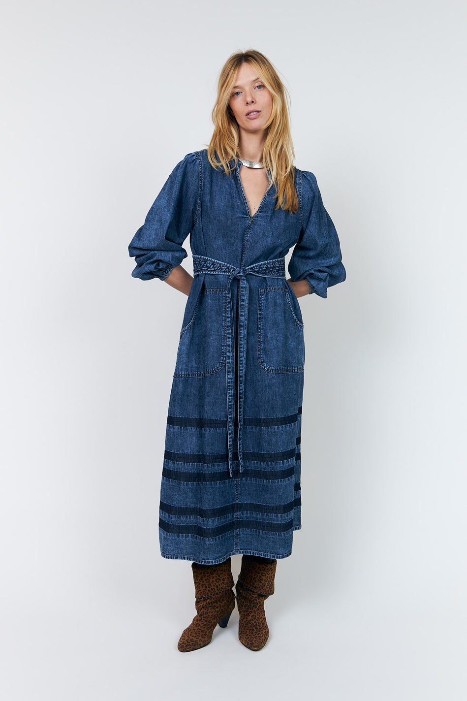 ParisLL Midi Dress 20 Blue - 26421-3002