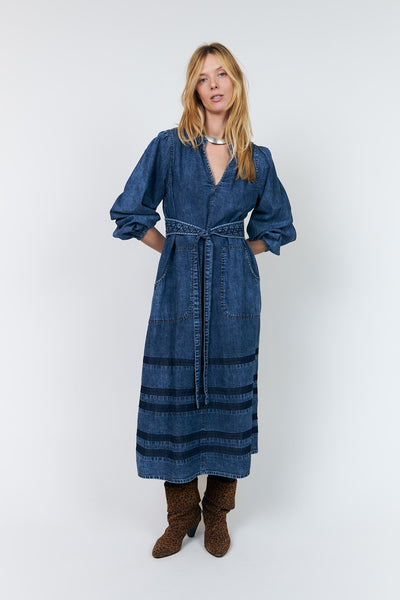 ParisLL Midi Dress 20 Blue - 26421-3002 Thumbnail