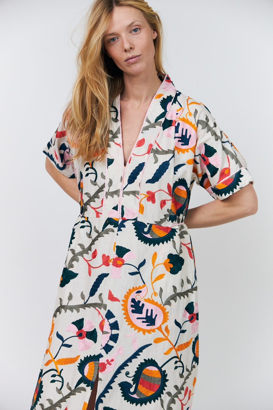 JamieLL Maxi Dress 3/4 70 Multi - 26445-3006