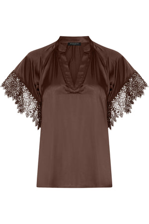 KorthalsiaBBWiny blouse CHESTNUT - BBW5073