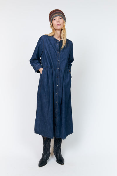 Aliyall Maxi Dress 3/4 DARK BLUE - 26423-3004 Thumbnail