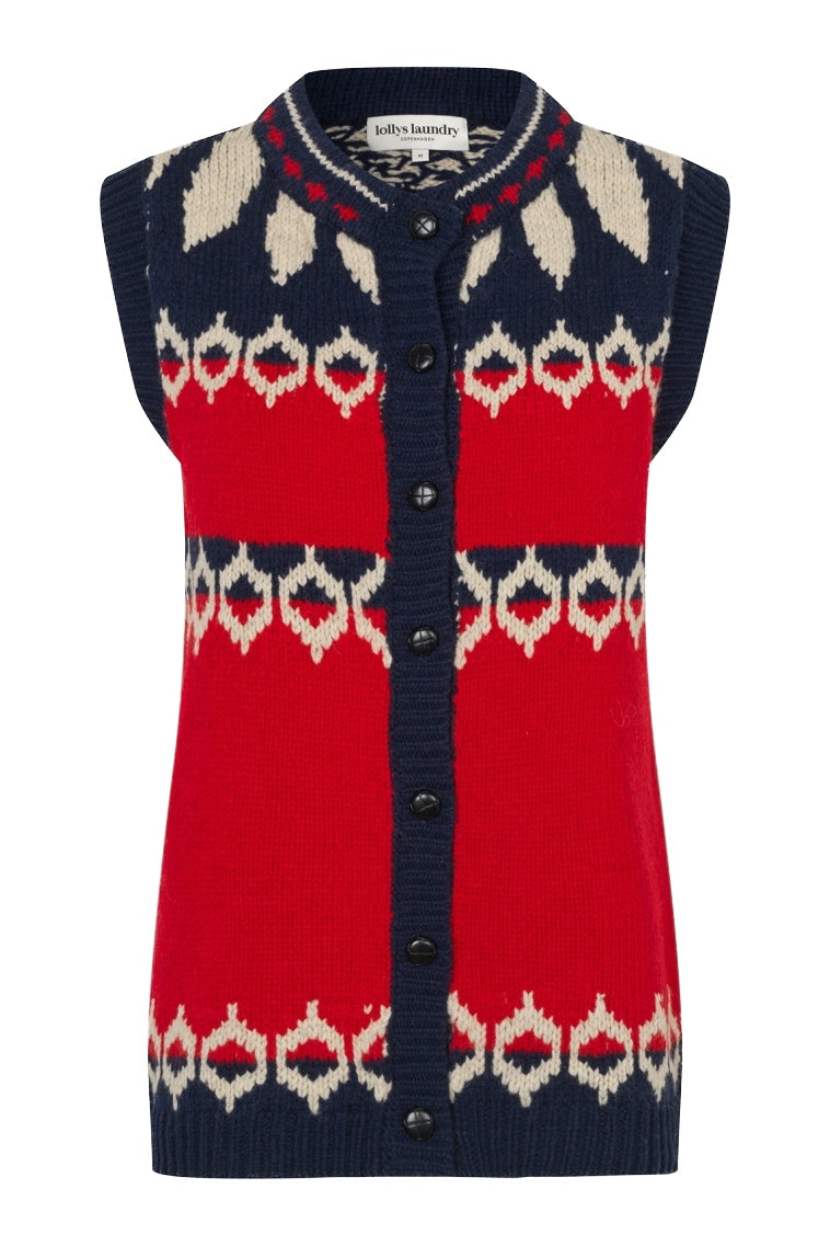 CleoLL Knit Vest SL 30 Red - 26407-5019