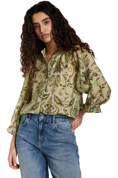 Dusclebbvivana Shirt Multi Green Print - BBW4992 Thumbnail