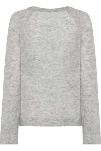 FluffyBBAmera knit Light Grey Melange - BBW4781 Thumbnail