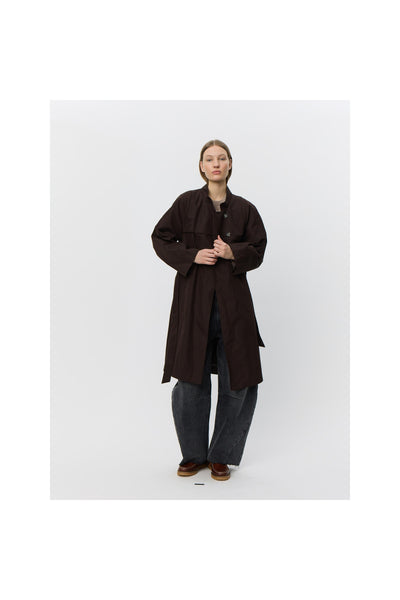 LIZZYSW COAT 7025 Dark brown - SNOS608 Thumbnail
