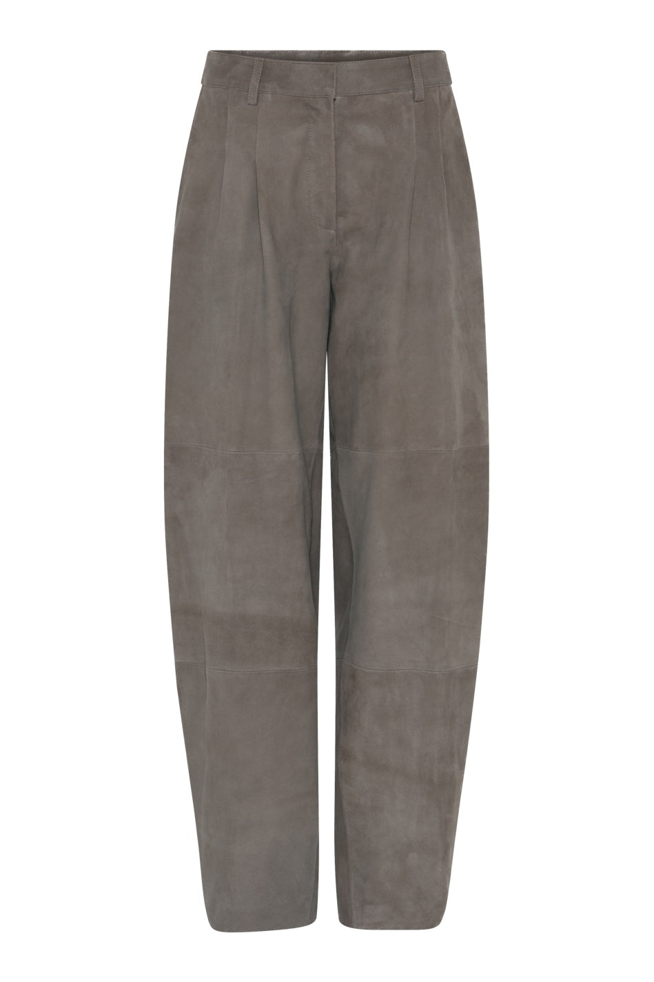 SuedaBBBarel suede pants Taupe Grey - BBW5196