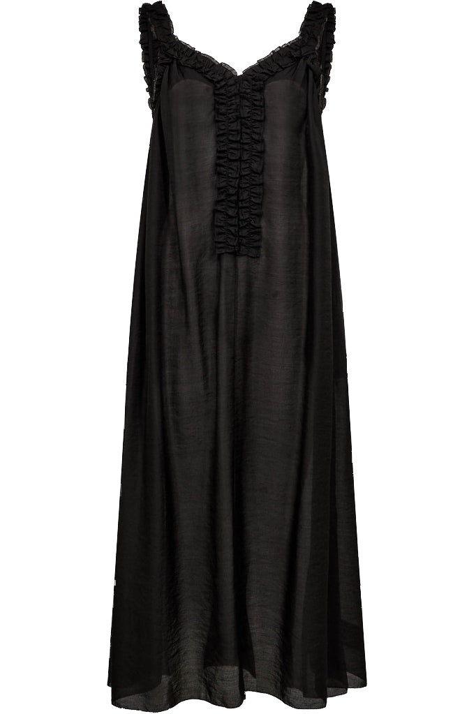 Frida Frill Dress Black - HL10605