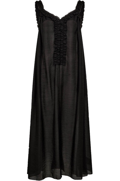 Frida Frill Dress Black - HL10605 Thumbnail