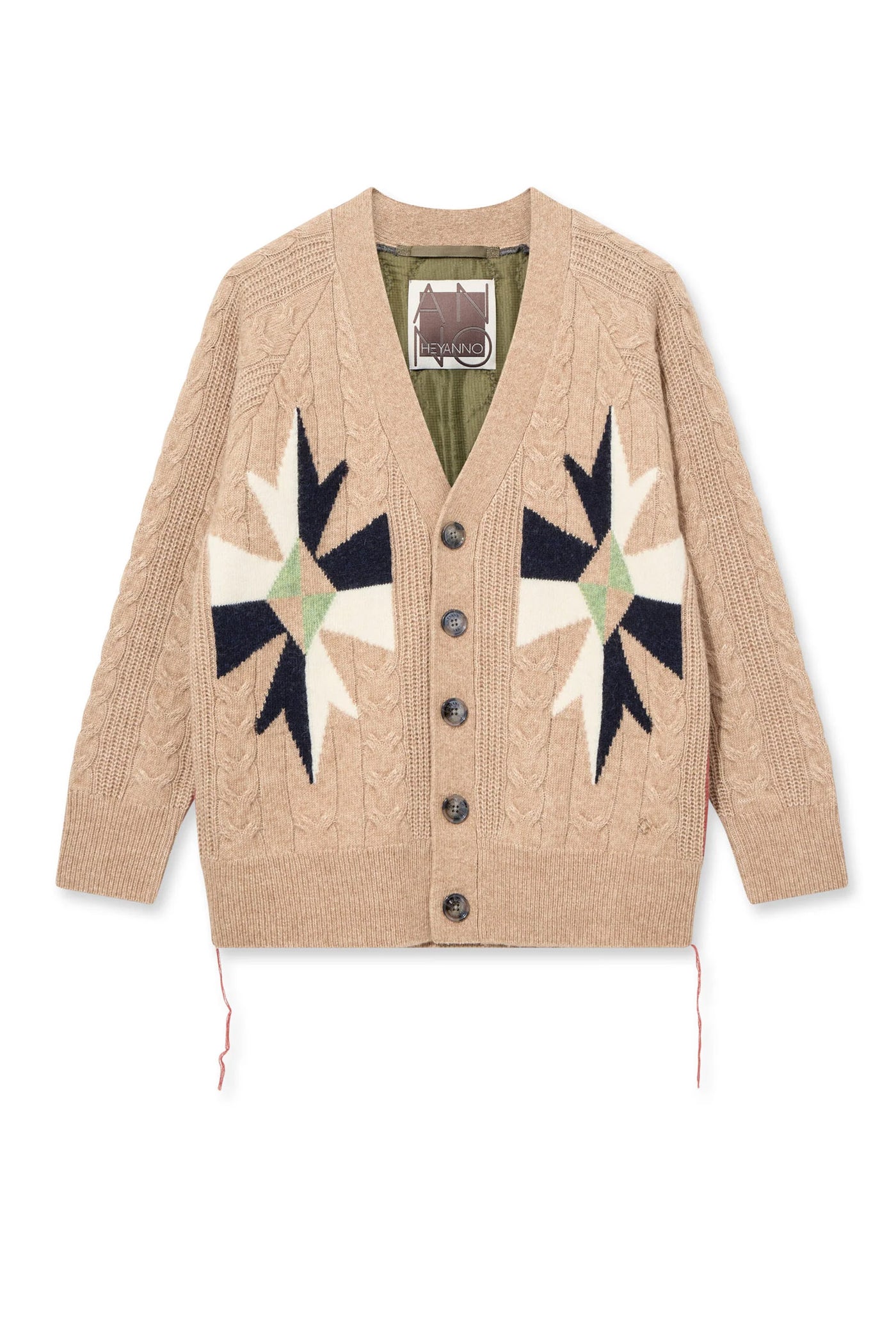 MMHRio Quilt Cardigan BONE BROWN - 800314