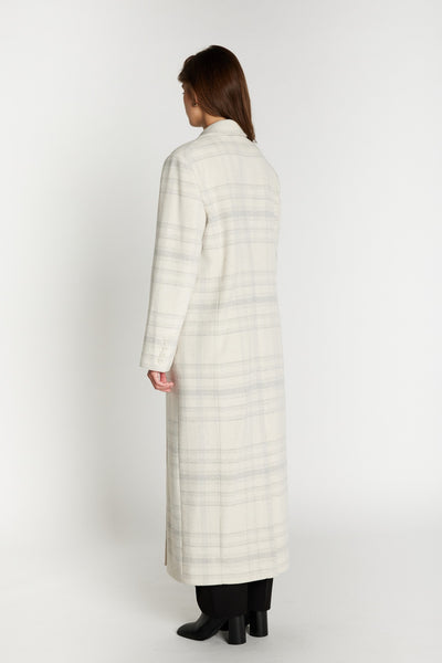 KentioBBAbellas coat Beige Check - BBW5082 Thumbnail