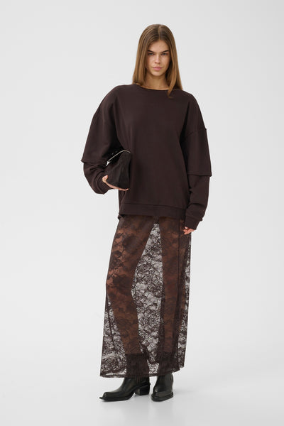 GZgilsa layered sweatshirt Ganache - 191018 - 10911484 Thumbnail