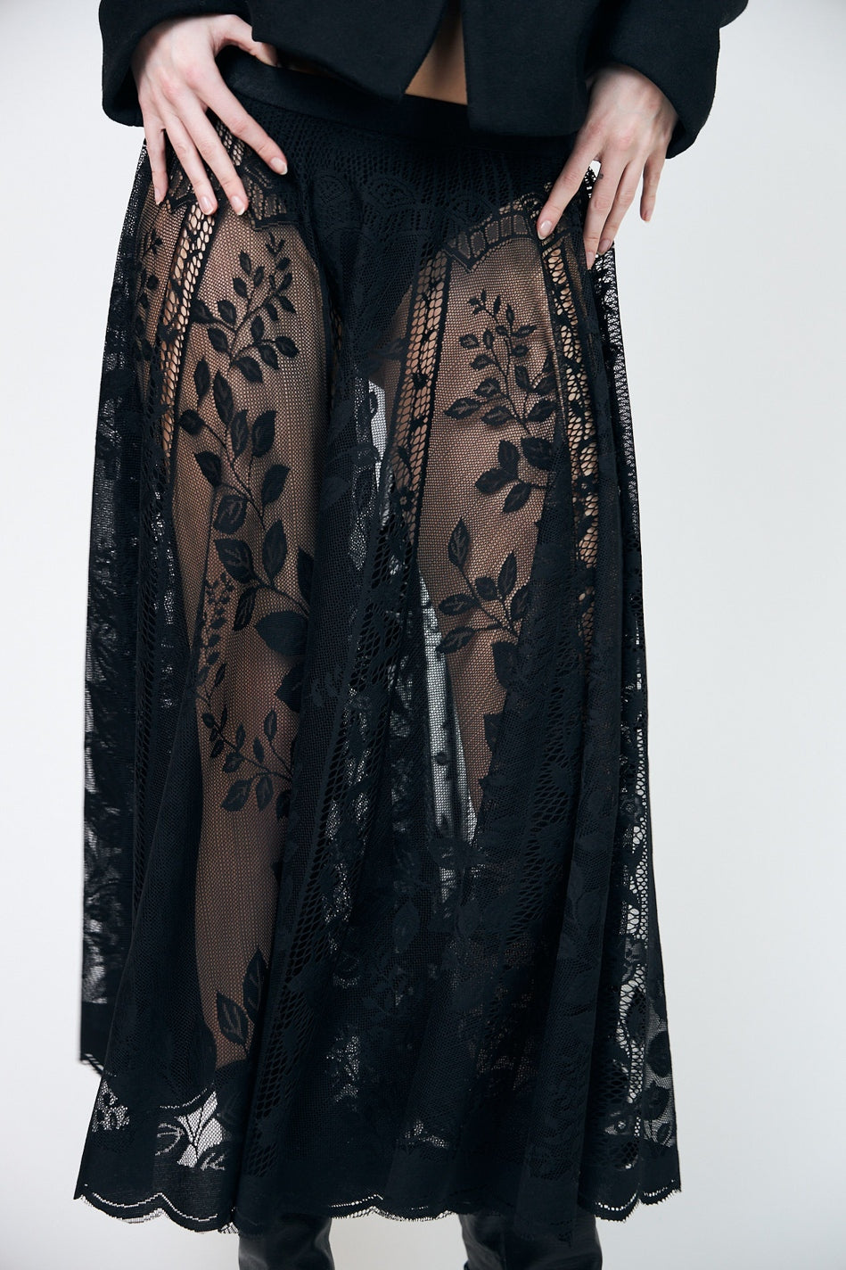 Collinsll Midi Skirt Black - 26493-2035