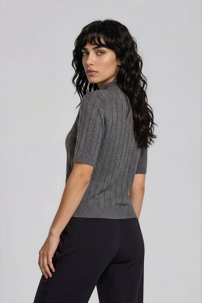 AnemoneBBGlady knit Grey mel - BBW4059 Thumbnail