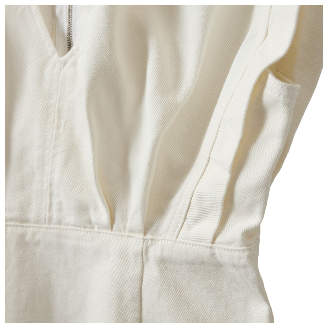 ENYASW MIDI DENIM DRESS 0101 Off white - S262280