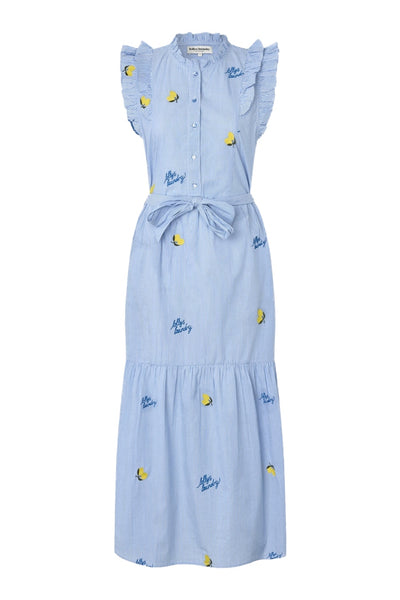 HarrietLL Maxi Dress SL 22 Light Blue - EX00008-3001 Thumbnail