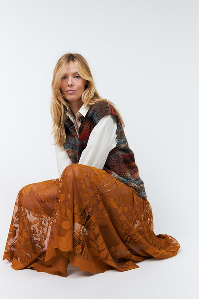 Collinsll Midi Skirt RUST - 26493-2035 Thumbnail
