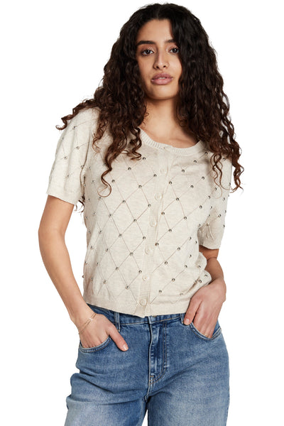 AnemoneBBTiti knit Sand melange - BBW5022 Thumbnail