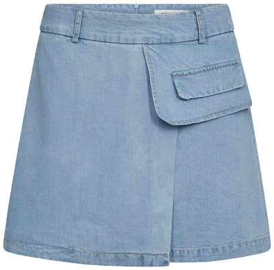 TillyCC Pocket Skirt 114-Fade Denim - 44036 Thumbnail