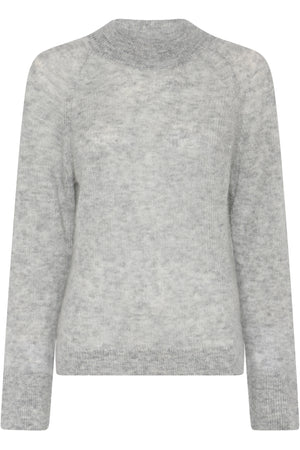 Fluffybbama Knit Light Grey Melange - BBW4845