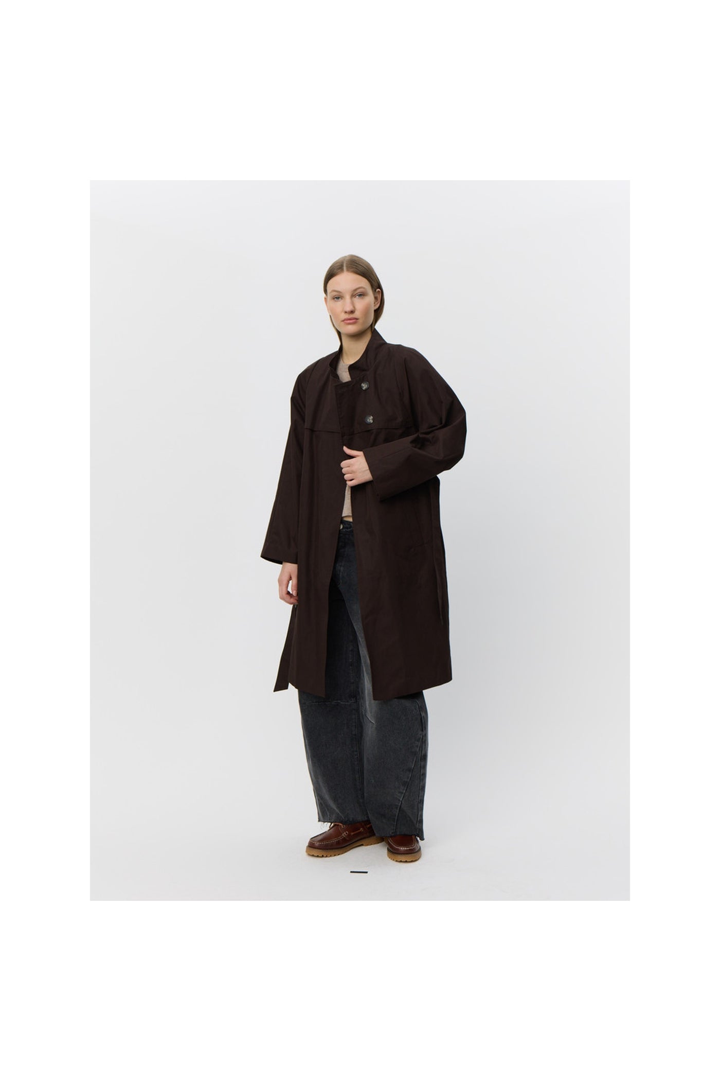 LIZZYSW COAT 7025 Dark brown - SNOS608