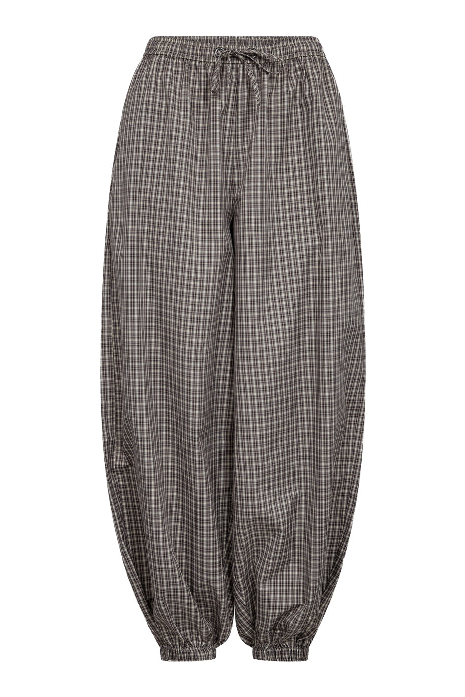 Chess Check Harem Pant Beige - HL10936